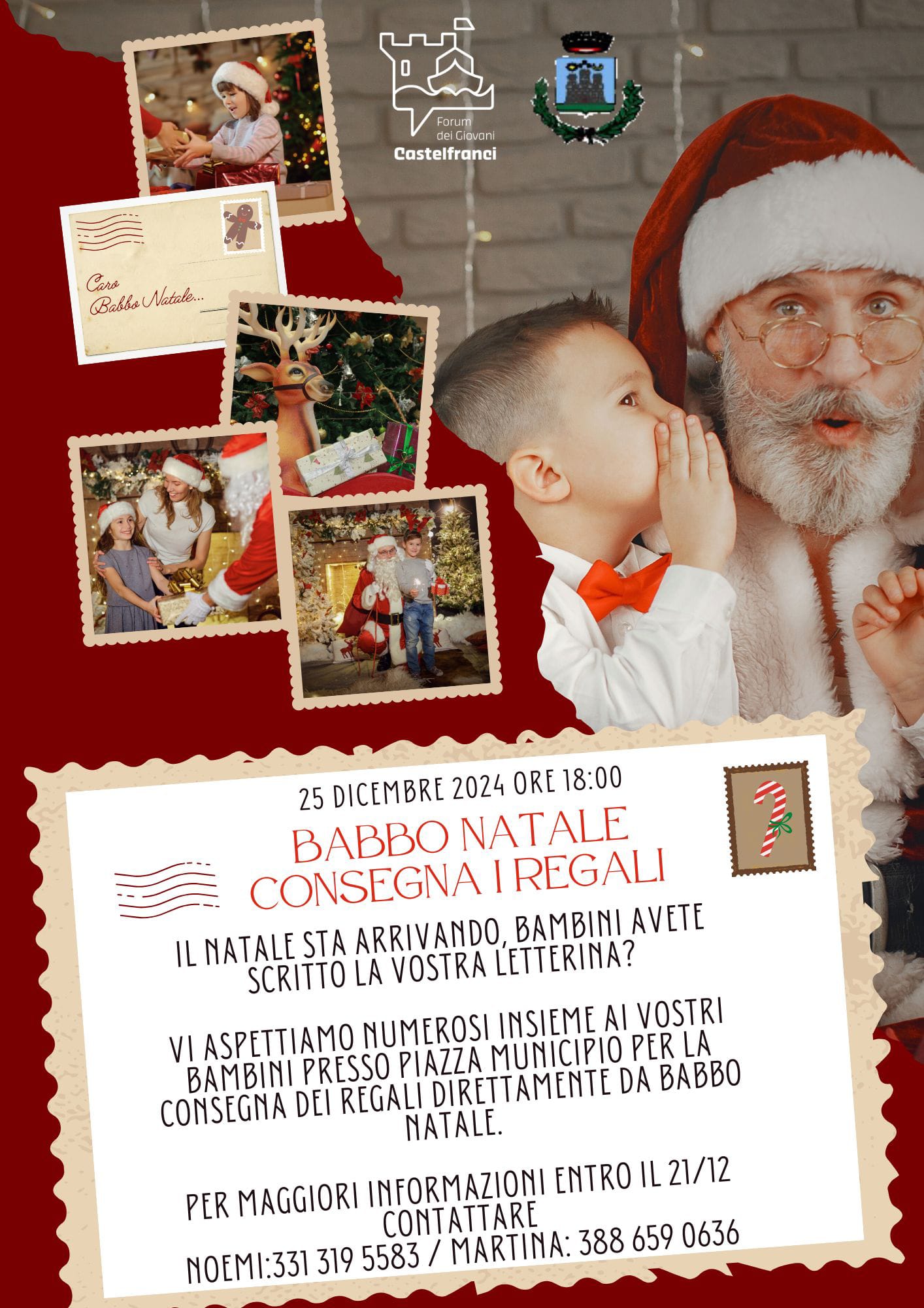 Babbo Natale consegna i regali